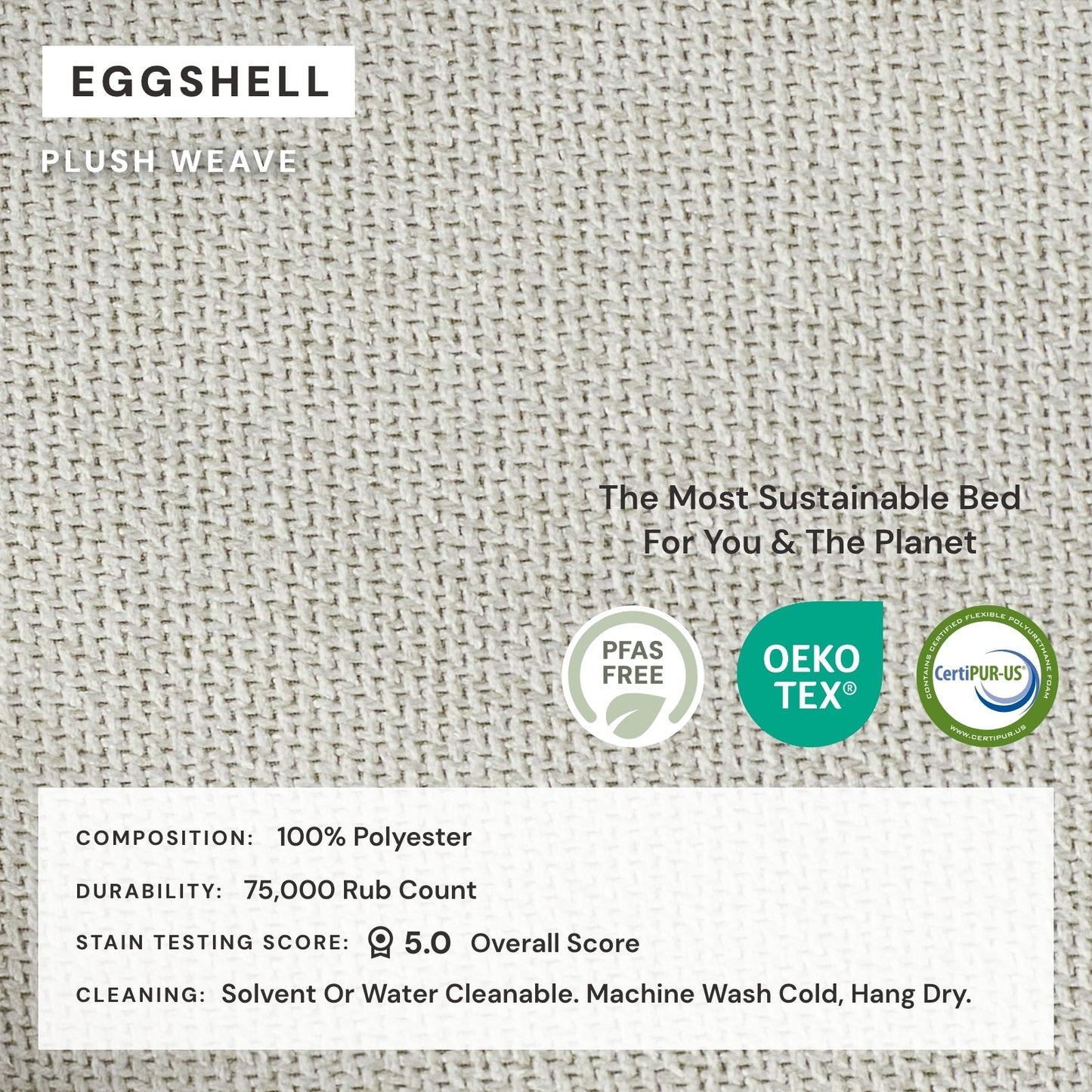 Modular Washable 8-Seater Open-Ends U-Sectional in Eggshell | Deluxe+ Seat | Cloud Pillow